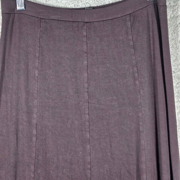 Ann Taylor Brown Maxi Skirt A-Line Silhouette Paneled Designer Formal Party - Picture 3 of 13
